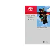 Toyota Highlander Hybrid 2016 SUV manual cover