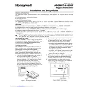 Honeywell ADEMCO 6160RF Keypad manual cover