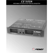 Peavey CS 500A Amplifier manual cover