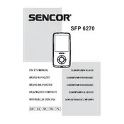 Sencor SFP 6270 MP4 Player manual cover