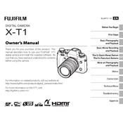 Fujifilm X-T1 Camera manual cover