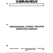 Gravely 47360 1992 Tractor Operators manual cover