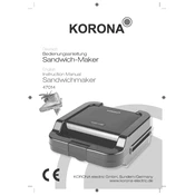 Korona 47014 Sandwich Maker manual cover