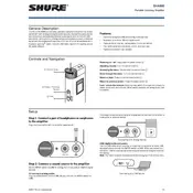 Shure SHA900 Amplifier manual cover