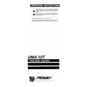 Peavey UMA-12T Mixer manual cover