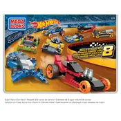 Mega Bloks Mattel Super Race Set 8-in-1 CXM84 Construction Set manual cover