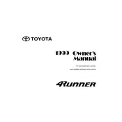 Toyota 4Runner 1999 SUV manual cover