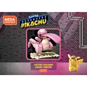 Mega Construx Mattel Pokemon Detective Pikachu Lickitung GJC33 Construction Set manual cover