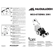 McCulloch M53-675DWA 3IN1 manual cover