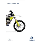 Husqvarna FC 250 2024 Motorcycle manual cover