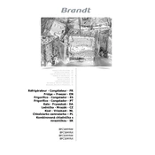 Brandt BFC504YNW Refrigerator manual cover