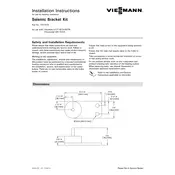 Viessmann Vitodens 222-F B2TA Seismic Bracket Kit Accessory manual cover