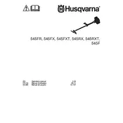 Husqvarna 545F Brushcutter manual cover