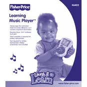 Fisher Price Mattel Learning Music Player K6422 Toy manual cover