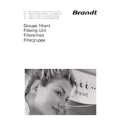 Brandt AG826BE1 Hood manual cover