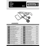 Toolson Pro UG2000PRO 3907108958 Saw Stand manual cover