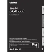 Yamaha Portable Grand DGX-660 Piano