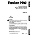 Poulan Pro EBVM 215 Vacuum manual cover