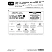 Toro Power TRX 1428OHXE 38890 Snow Thrower manual cover