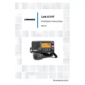 Lowrance Link-8 VHF Radio manual cover