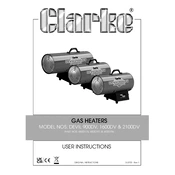 Clarke 6920175 Devil 900DV Gas Heater manual cover