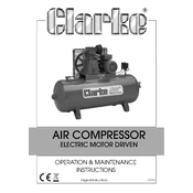 Clarke 2083180 SE25C200 Industrial Electric Compressor manual cover
