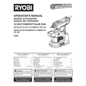 Ryobi P306 Glue Gun manual cover