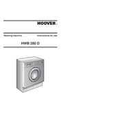 Hoover HWB280D-80S manual cover