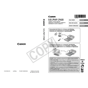 Canon Digic II PictBridge DPOF Direct Print Selphy CP600 manual cover