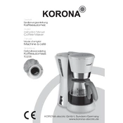 Korona 10206 Coffee Maker manual cover