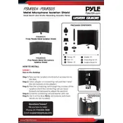 Pyle PSMRS04 Isolation Shield manual cover