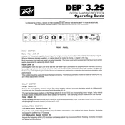 Peavey DEP 3.2S Processor manual cover