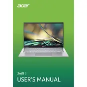 Acer Swift 3 Intel SF314-512 Laptop manual cover