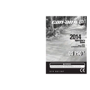 Can-Am DS 250 2014 Vehicle manual cover