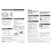 Icom CT-23 Adapter manual cover