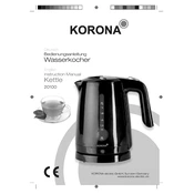 Korona 20100 Kettle manual cover