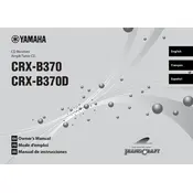 Yamaha CRX-B370 Receiver manual cover