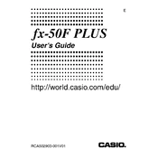 Casio fx-50F Plus Calculator manual cover