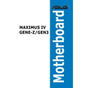 ASUS MAXIMUS IV GENE-Z-GEN3 Motherboard manual cover