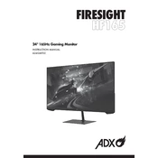 ADX Firesight HF165 A24GMF22 Monitor manual cover