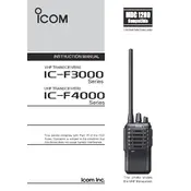 Icom IC-F3000 Transceiver manual cover