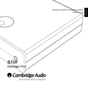 Cambridge Audio Azur DacMagic Plus Converter manual cover