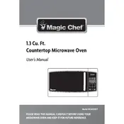 Magic Chef MCM1310ST Microwave manual cover