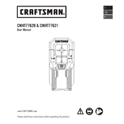 Craftsman CMHT77621 Stud Finder manual cover