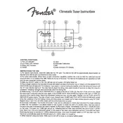 Fender Chromatic Tuner Tuner manual cover