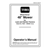 Toro Wheel Horse 48-inch 78261 Mower manual cover