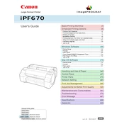 Canon imagePROGRAF iPF670 manual cover