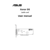 ASUS Xonar DS Sound Card manual cover