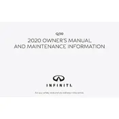 Infiniti Q50 2020 Sedan manual cover