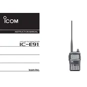 Icom IC-E91 Transceiver manual cover